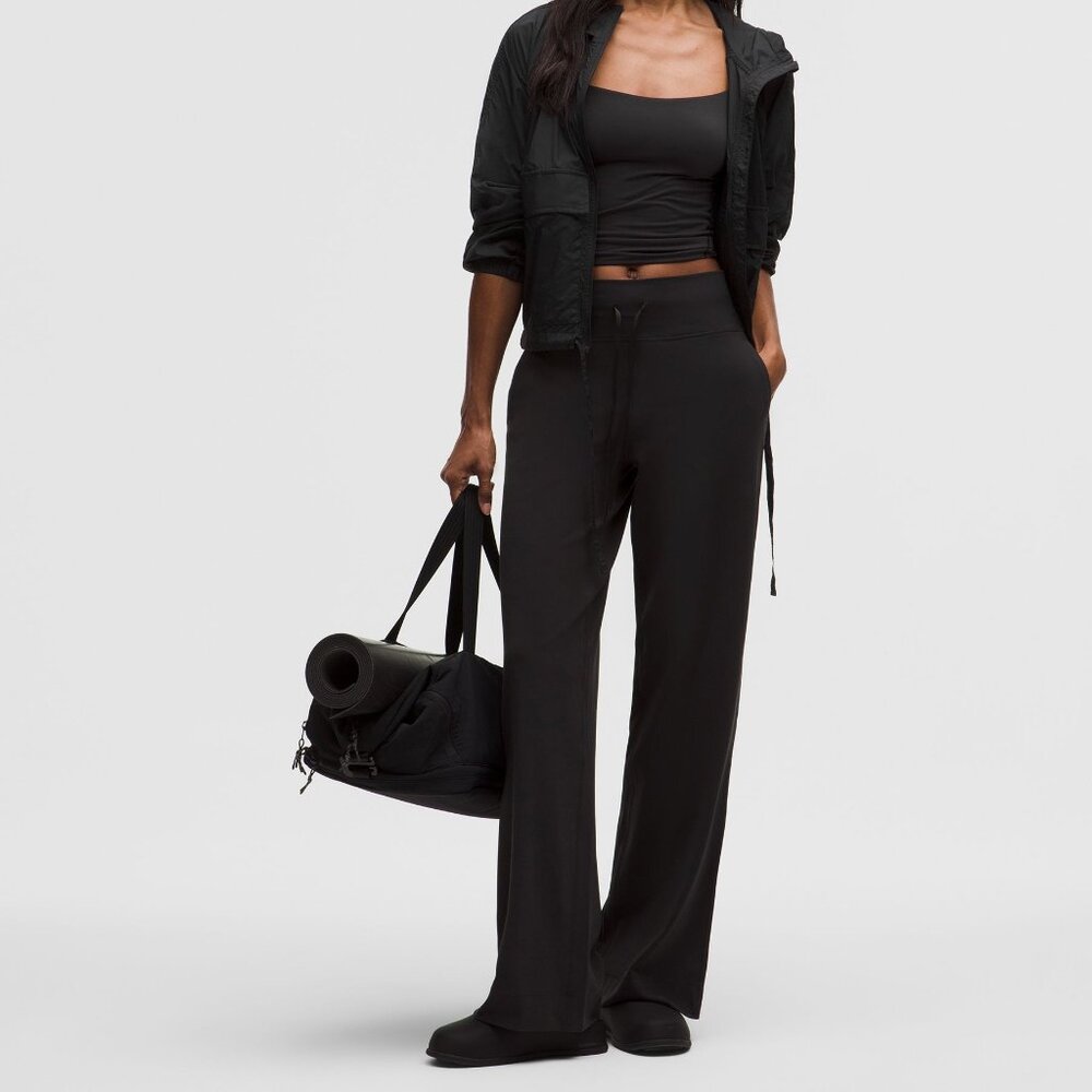 New Lululemon Groove Wide-Leg High-Rise Pant *Regular Black Size 6
